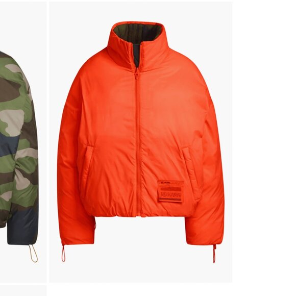Ivy Park x Adidas Reversible Puffy Coat Parka Oversized Jacket / Size L - Picture 6 of 15